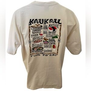 Crazy Shirts Hawaii Kau Kau Time Fo Eat Coconut Dyed Tee Shirt Men XL